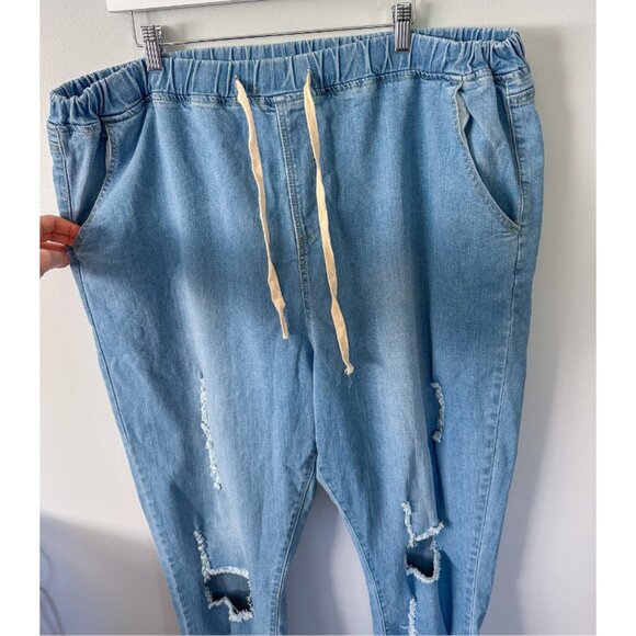 Hayden Lightwash Distressed Jeans - Picture 5 of 10